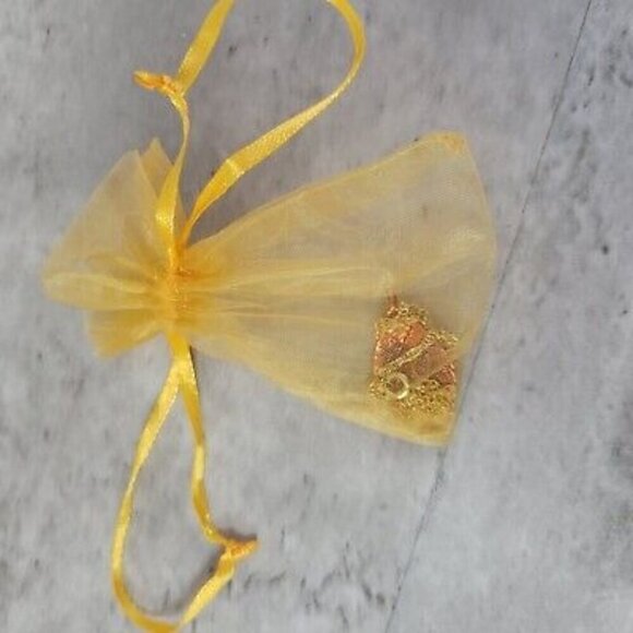 Bronze Tone Dipped Leaf Necklace Nature Jewelry Real Leaves Gold Tone Chain - Picture 6 of 7